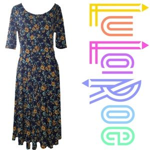 Lularoe Nicole L floral 14 16